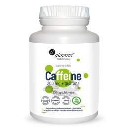 Caffeine 200 mg + guarana x 100 kapsułek vege