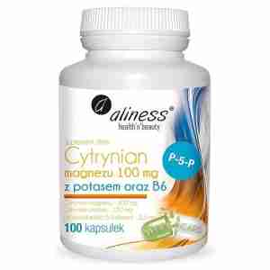 Sklep 18 Cytrynian Magnezu 100 mg z potasem 150 mg, B6 (P-5-P) x 100 kaps