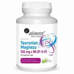 Taurynian Magnezu 100 mg z B6 (P-5-P) x 100 vege caps