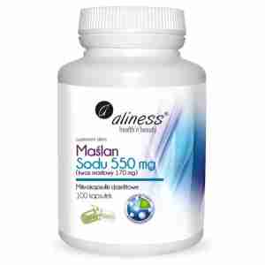 Maślan Sodu 550 mg -100 VEGE kaps.
