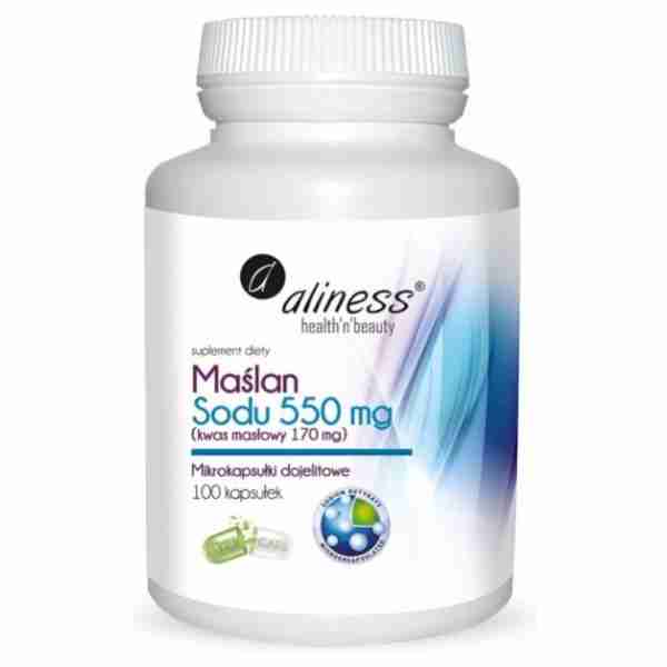 Maślan Sodu 550 mg -100 VEGE kaps.