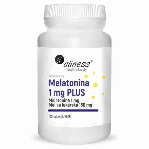 Melatonina 1 mg PLUS x 100 tabletek Vege