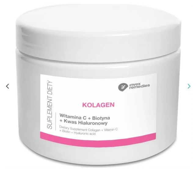 Kolagen Rybi, Witamina C, Biotyna, Kwas hialuronowy - 170 g