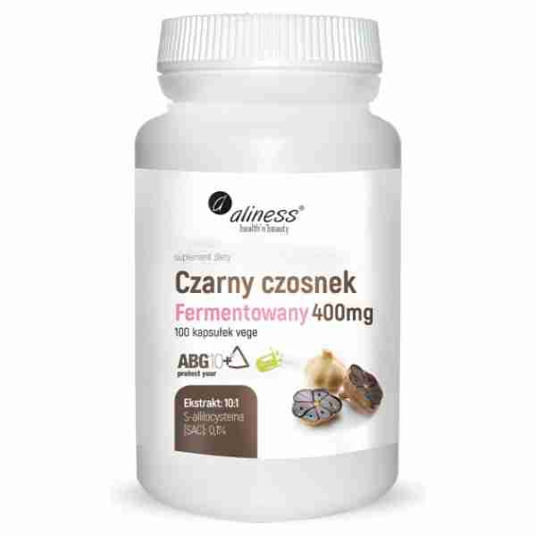 Czarny czosnek fermentowany ABG10+® 400 mg x 100 kaps Vege