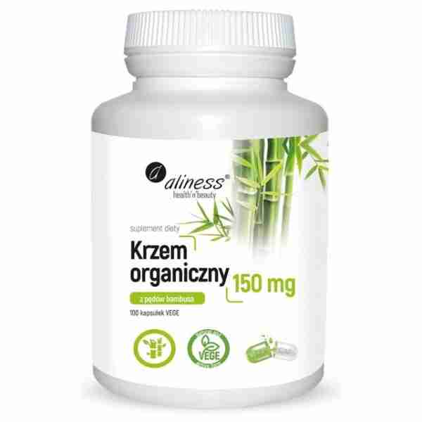 Krzem organiczny z pędów bambusa 150 mg - 100 kap.