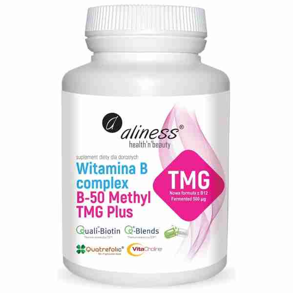 Witamina B Complex B-50 Methyl TMG x 100 kap. Vege