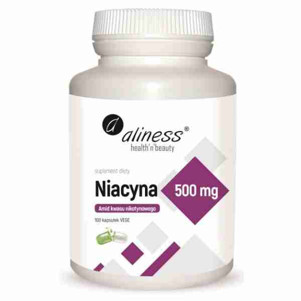 Niacyna, Amid kwasu nikotynowego 500 mg x 100 kaps VEGE
