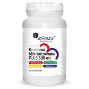 Diosmina mikronizowana PLUS 500 mg x 100 tab. vege