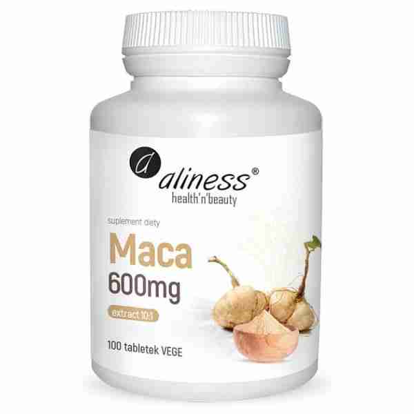 Maca ekstrakt 10:1, 600mg - 100 tabletek vege