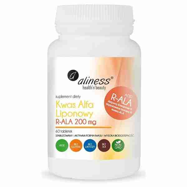 Kwas Alfa Liponowy R-ALA 200 mg 60 tabletek