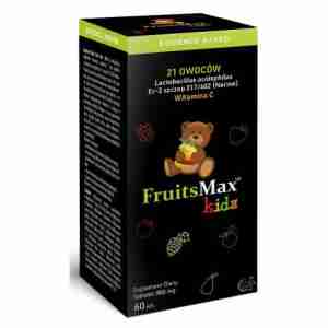 FruitsMax Kids dla dzieci 500mg, 60 tabletek