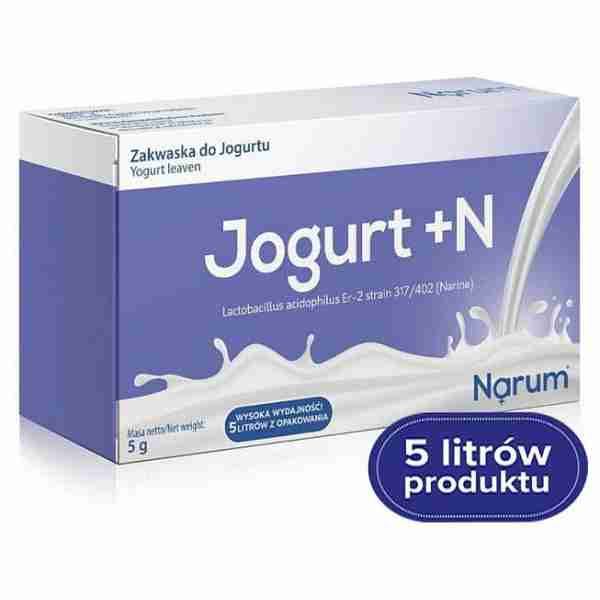 Zakwaska do jogurtu domowego - Narum Jogurt + N - 5 saszetek