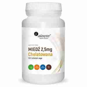 Miedź chelatowana 2,5 mg x 100 Vege tabs.