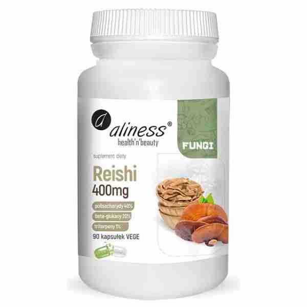 Ekstrakt Reishi - Ganoderma Lucidu, 400mg x 90 kaps.